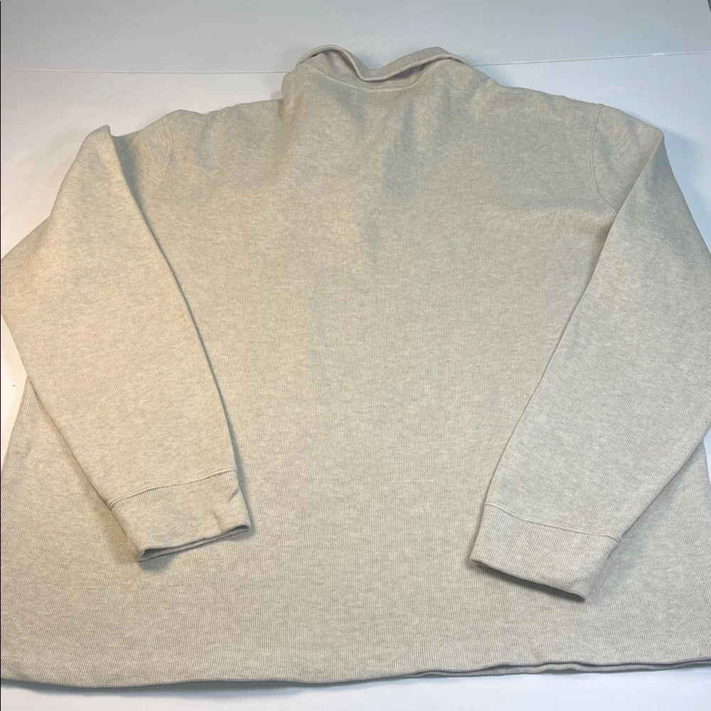 Polo by Ralph Lauren Men's Light Tan Quarter Zip Pullover Sz XL
